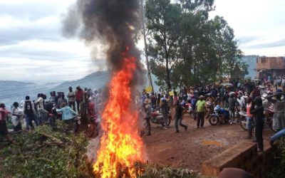 Angry Demonstrators Demand the release of Vital Kamerhe