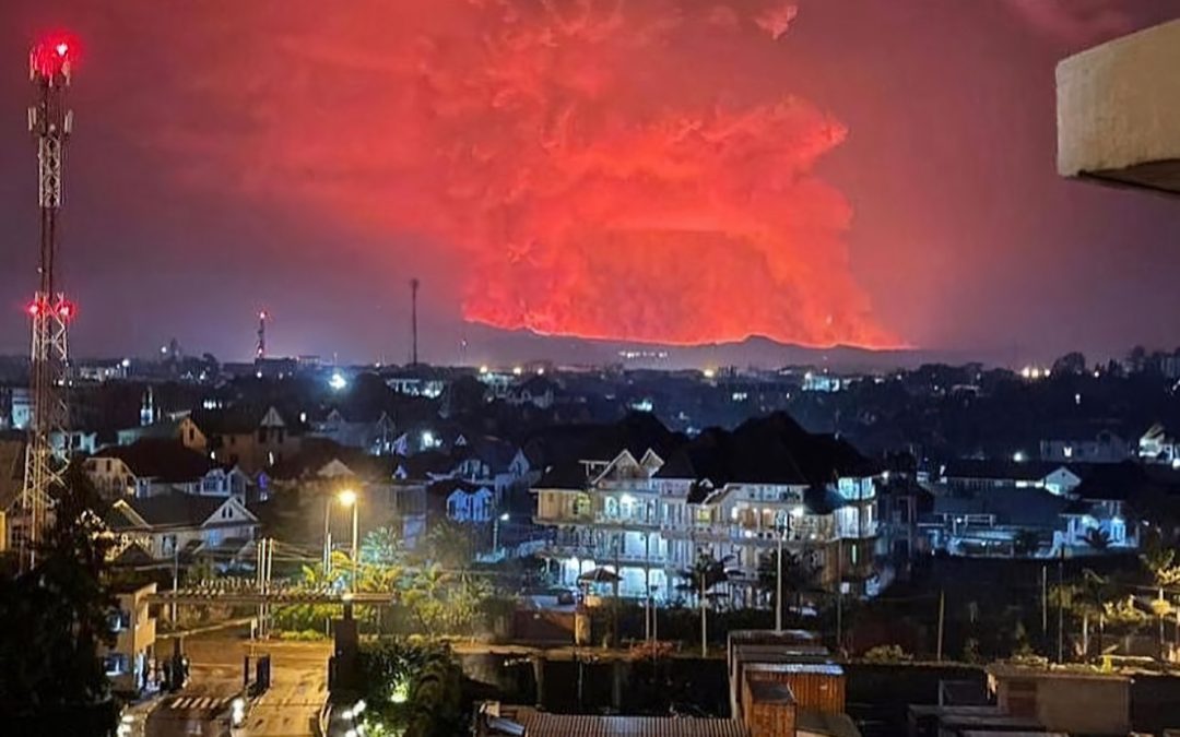 NYIRAGONGO VOLCANO ERUPTION CAUSED PANIC IN GOMA CITY