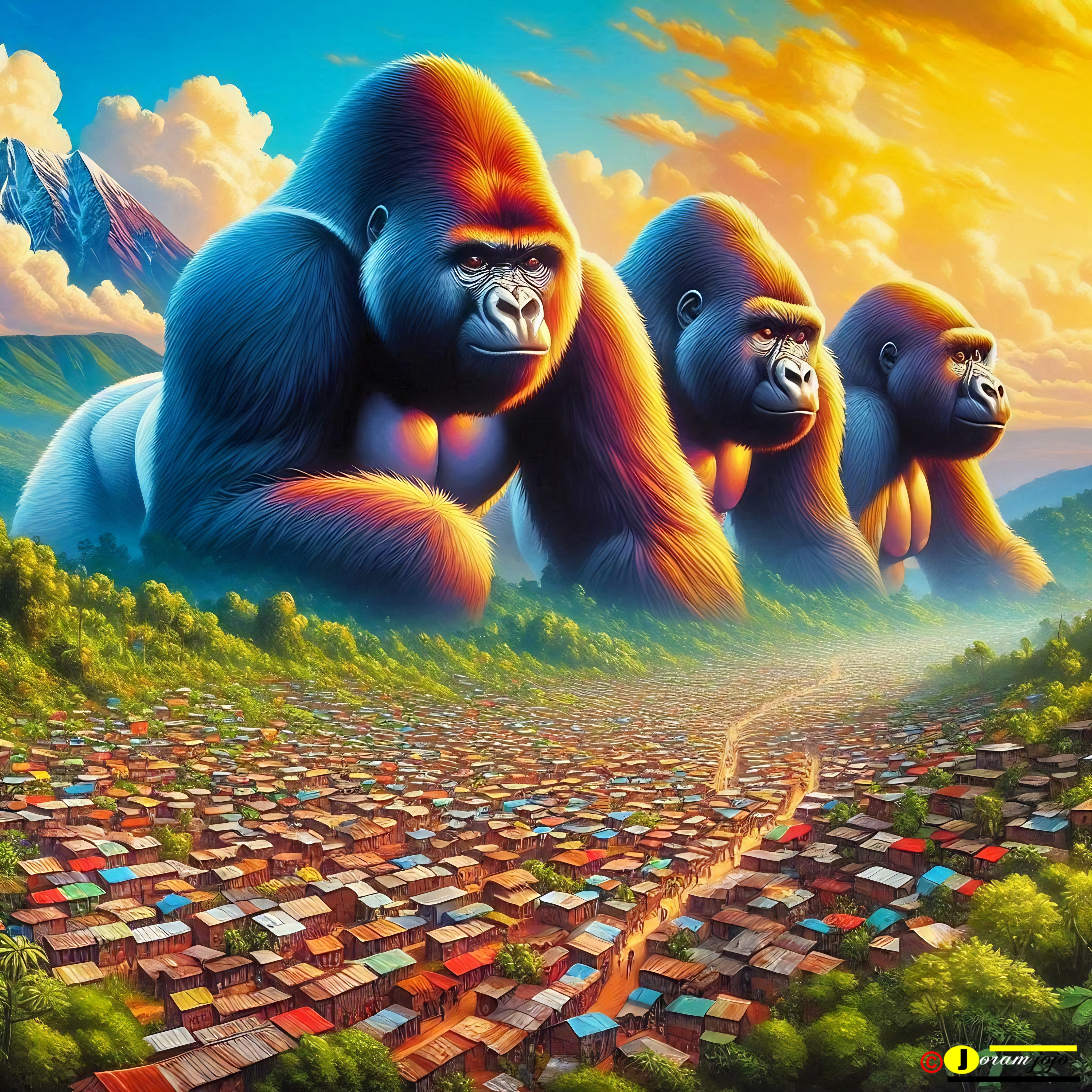 Yoweri Museveni et son Fils